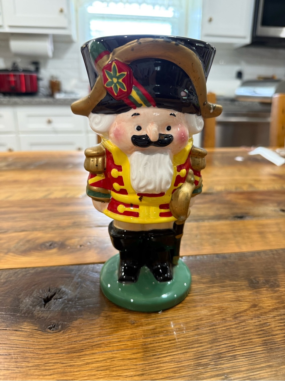 Teleflora Nutcracker Figural Novelty Mug Multicolor Ceramic 12 fl oz Decorated